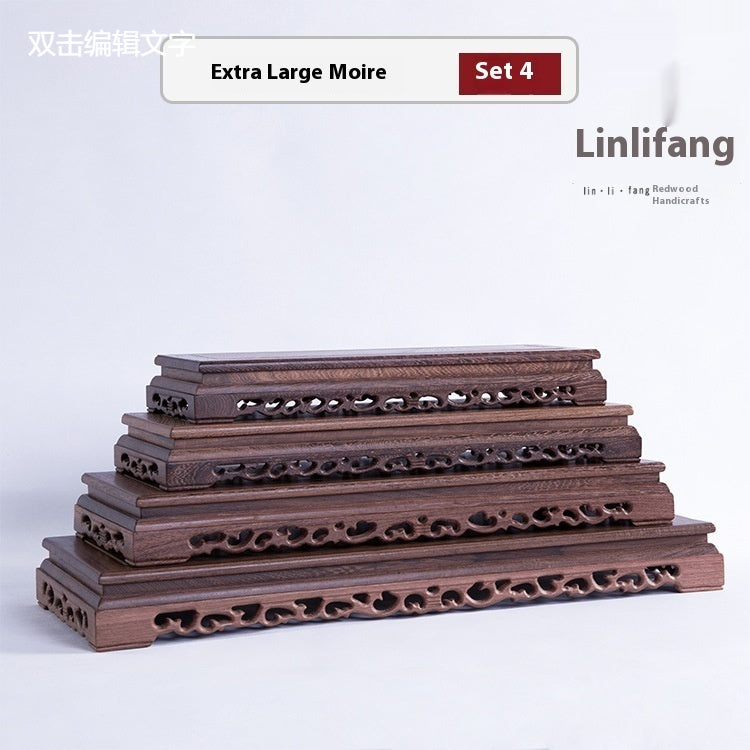 Door Frame Decoration Base Home Carving Solid Wood Crafts Bracket