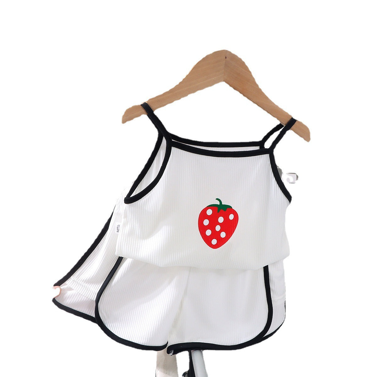 Girls Ice Silk Sling Suit Summer Loungewear