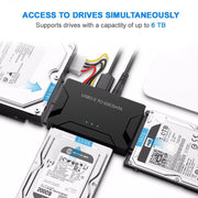 3-in-1 USB 3.0 to SATA/IDE Adapter – 2.5″/3.5″ Hard Drive & 5.25″ Optical with Power