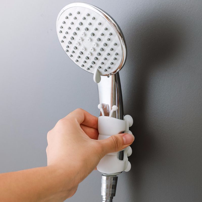 Home Fashion Simple Non-Perforated Shower Bracket – No-Drill Installation