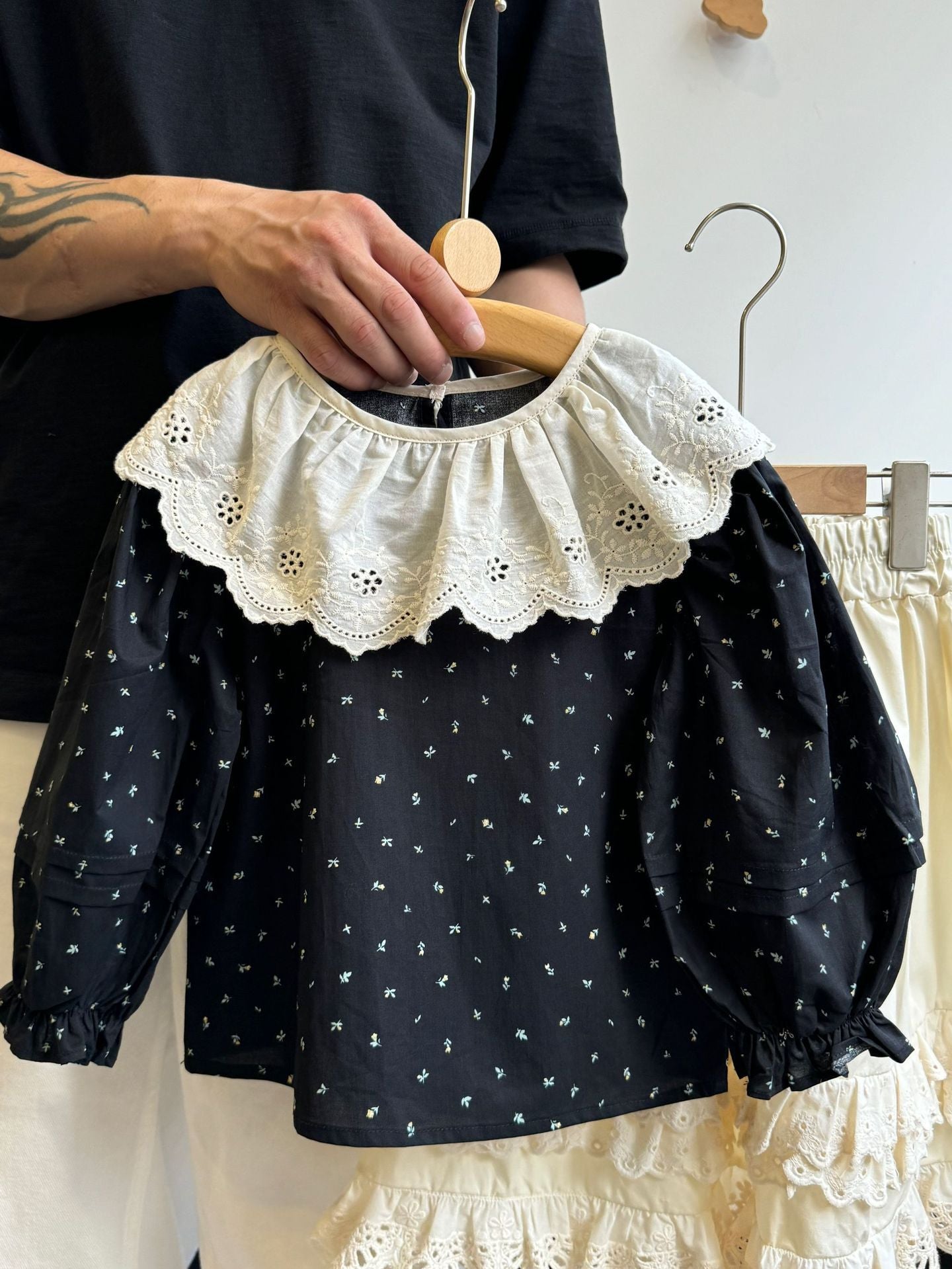 Girls' Floral Shirt Western Style Fashion Suit