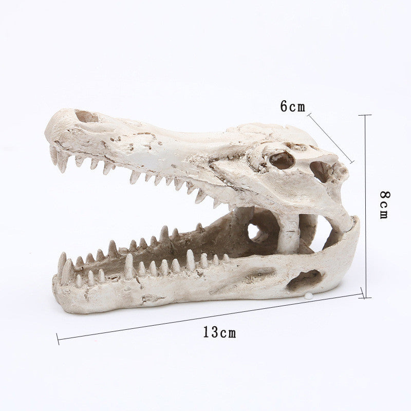 Fish Tank Aquarium Landscaping Resin Skull