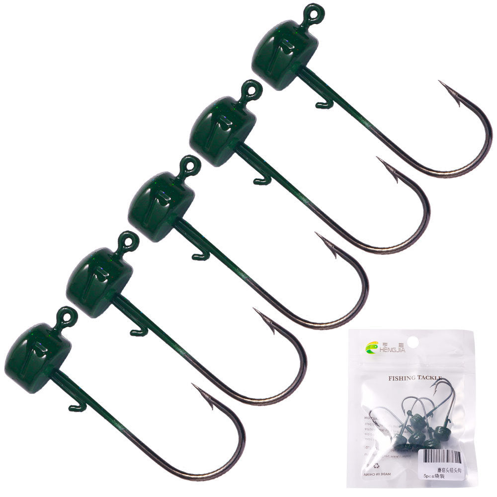 Mushroom-shaped Haircut Fishhook Jig Hook Suit Accessories