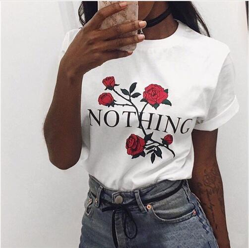 Women Relaxed Cotton Short Sleeve Blouse Gray White
