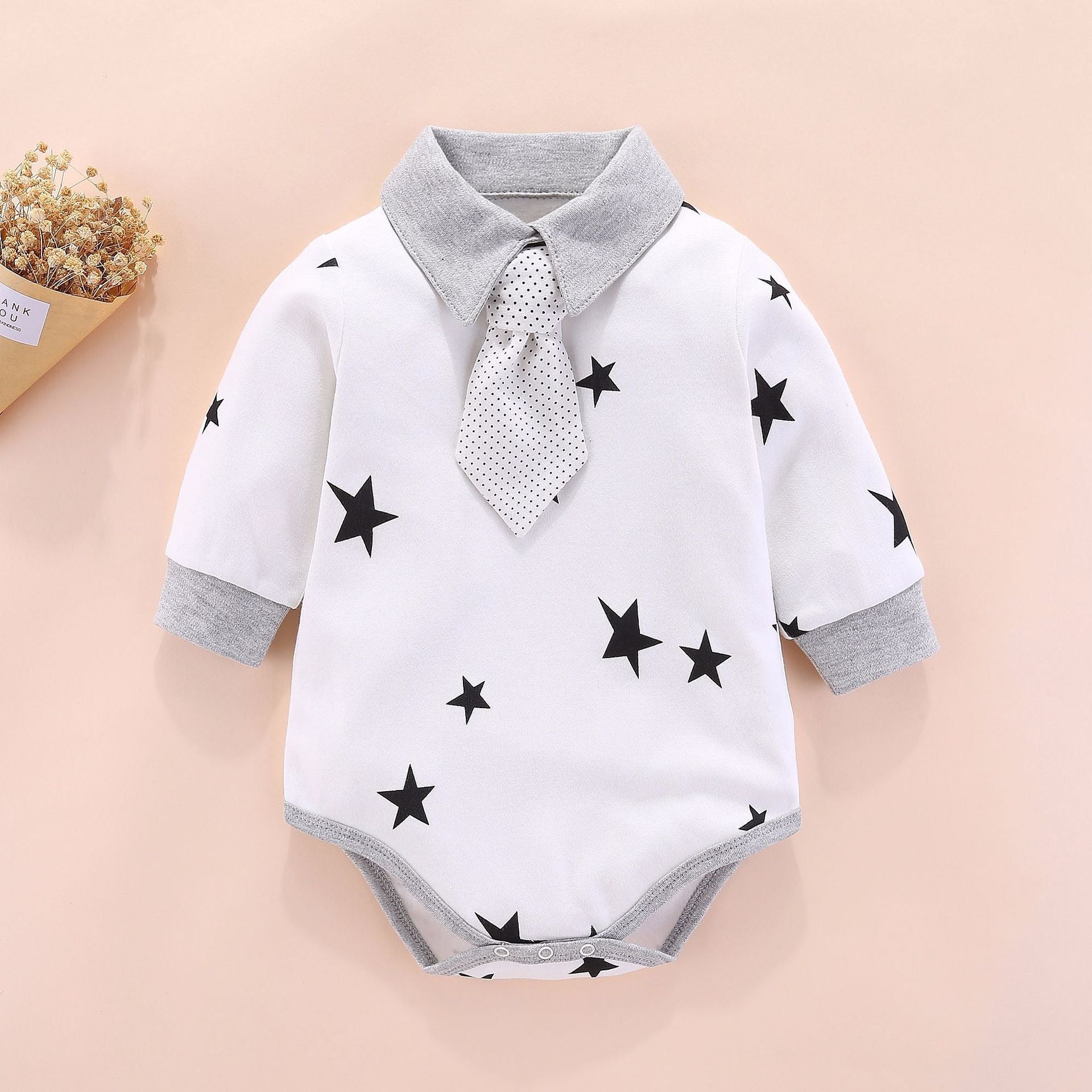 British Baby Dress Outfit – Long Sleeve Three-Piece Set for One-Year-Olds