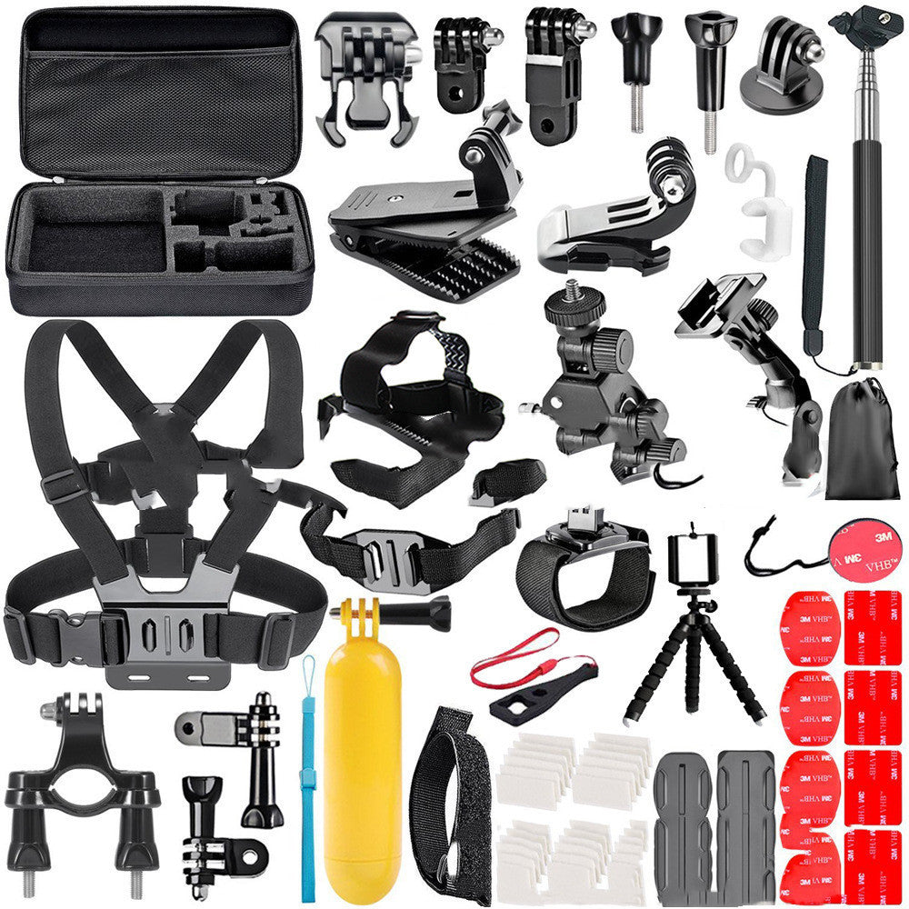 GoPro Accessories Set – Universal Chest Strap, Helmet Mount & Tripod Kit for GoPro Hero 2/3/4 and Apple-Compatible Devices