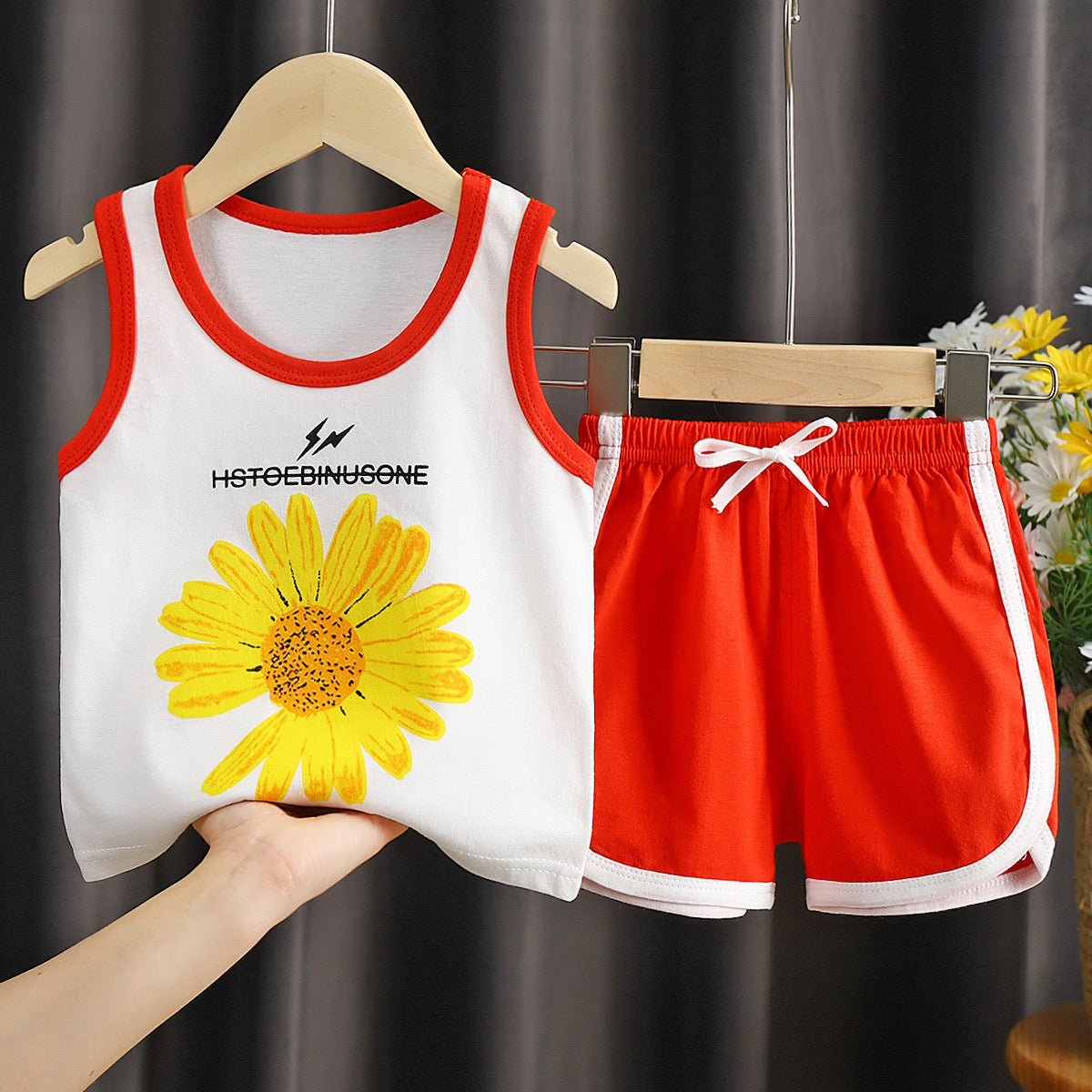Summer Children’s Vest and Shorts Suit – Lightweight Kids Clothing Set