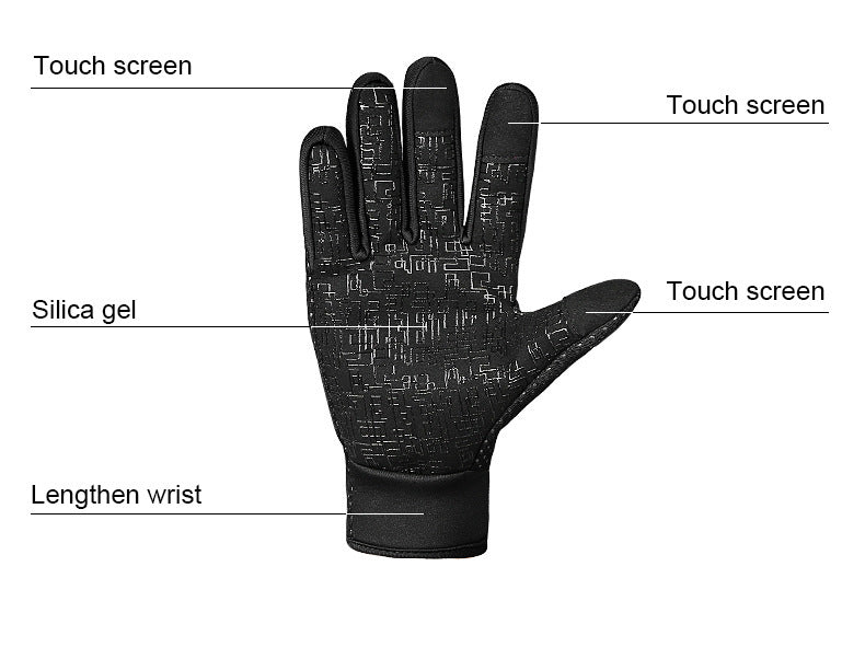 Winter Touch Screen Outdoor Sports Waterproof Gloves