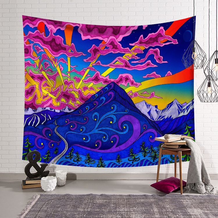 Home Decoration Psychedelic Background Cloth