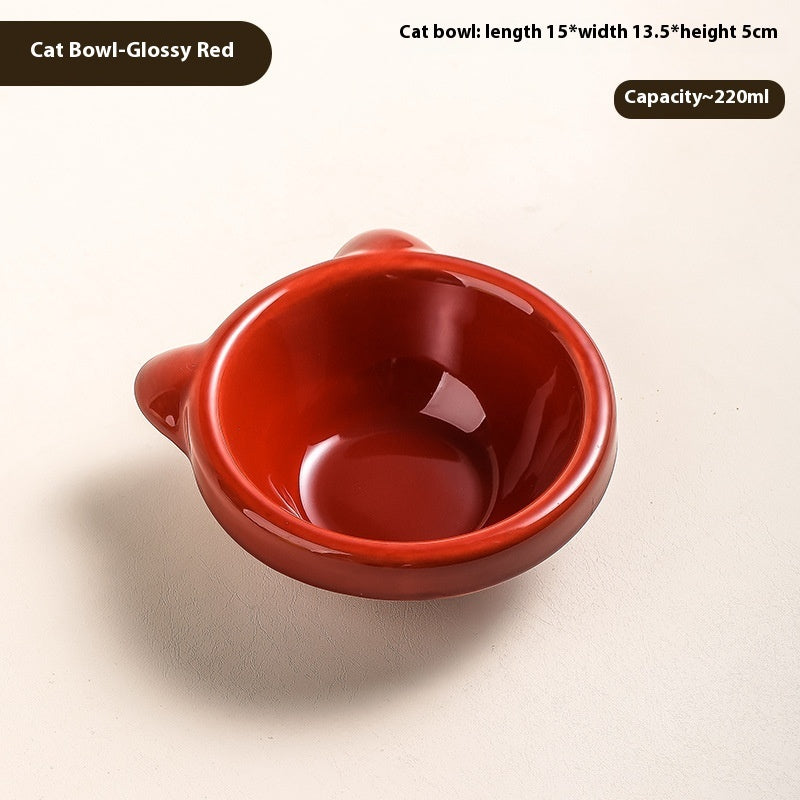 Cat Bowl Cat Ceramic Dog Drinking Water