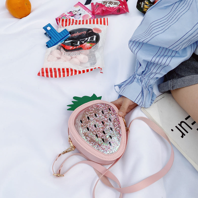Summer Children’s One-Shoulder Jelly Bag – Pineapple & Strawberry Design