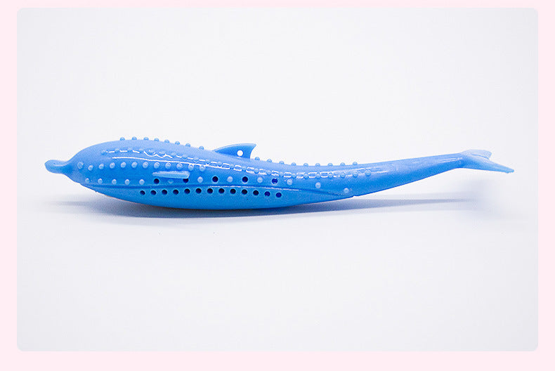Teeth Cleaning Silicone Fish Pet Toy Molar