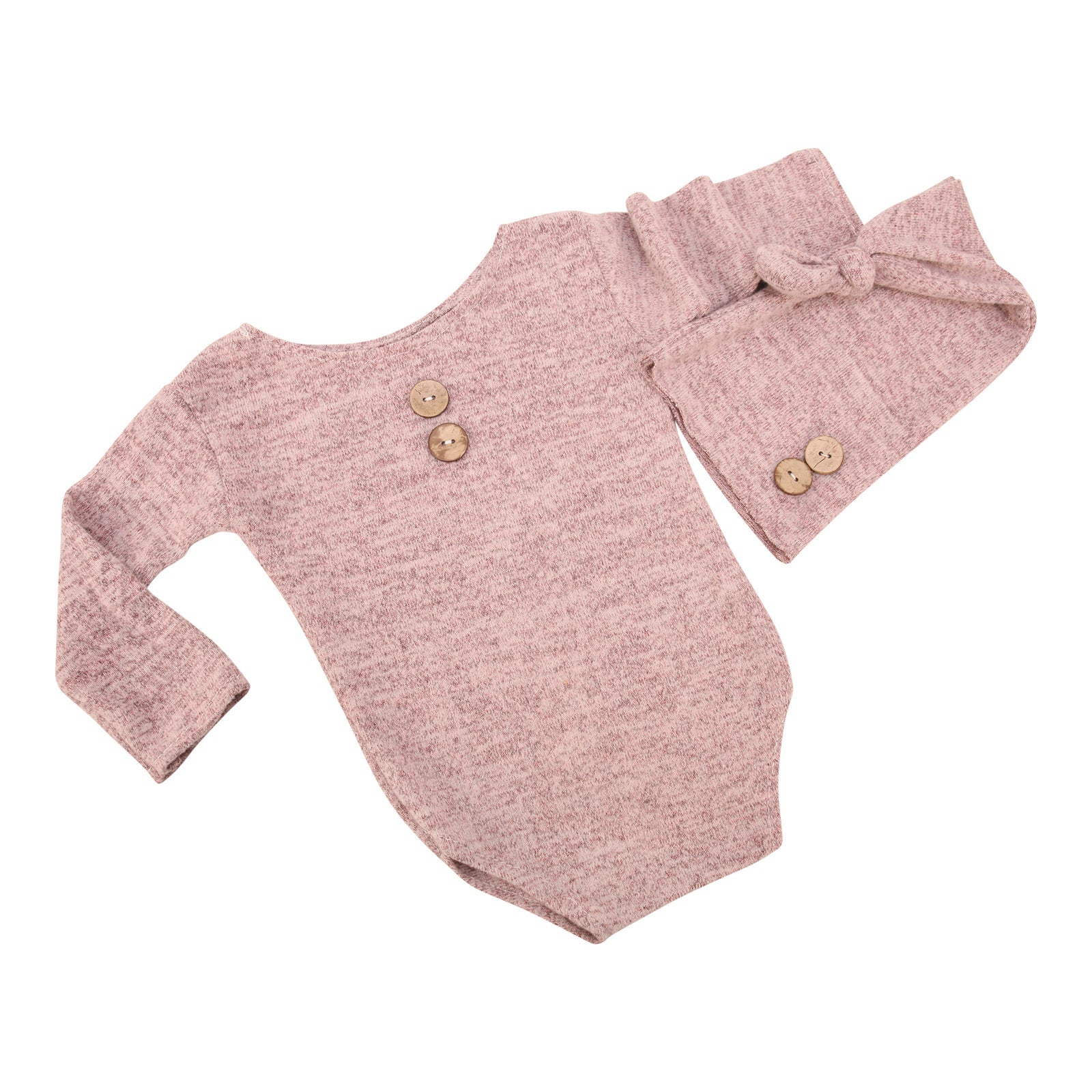 Baby Photo Clothes Props Button Hat Two Sets
