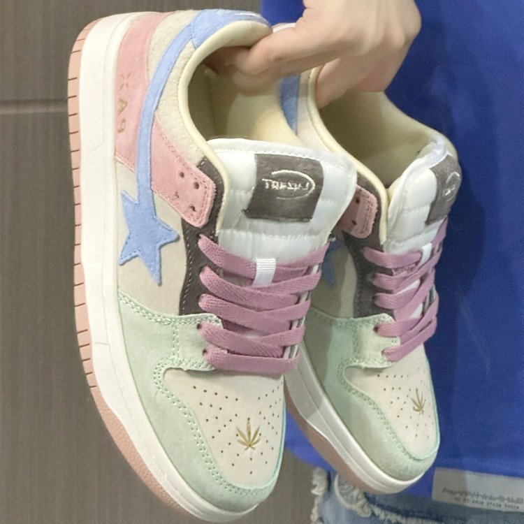 Color Matching Women's Board Shoes Students
