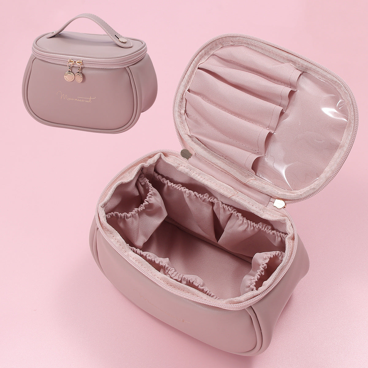 Large Capacity Makeup Bag – Portable Travel Toiletry Cosmetic Organizer