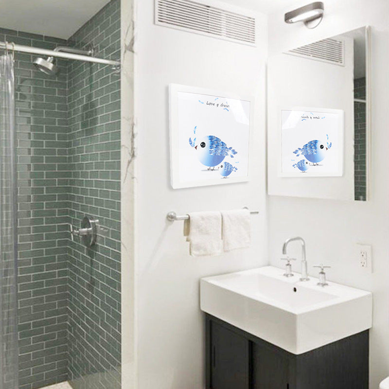 Foldable Bathroom Storage Box – Adhesive Wall Mount, Waterproof