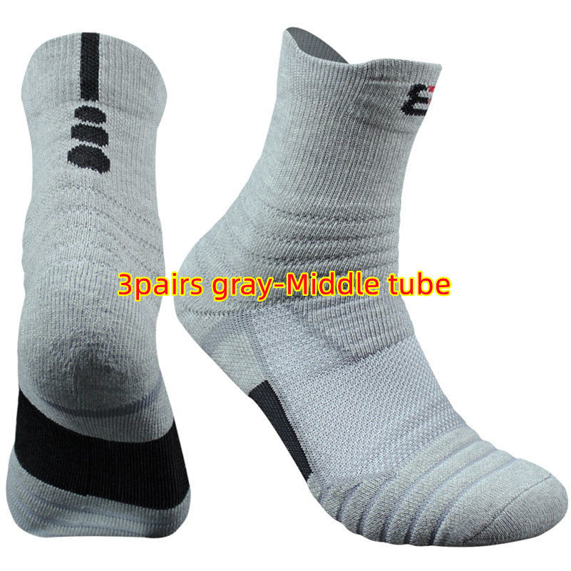 Pure Color Cotton Blend Socks