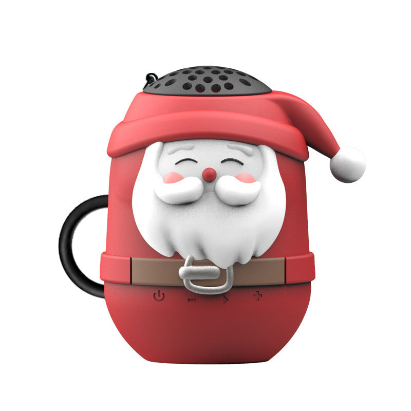 Cute Mini Portable Cartoon Santa Claus Bluetooth Stereo
