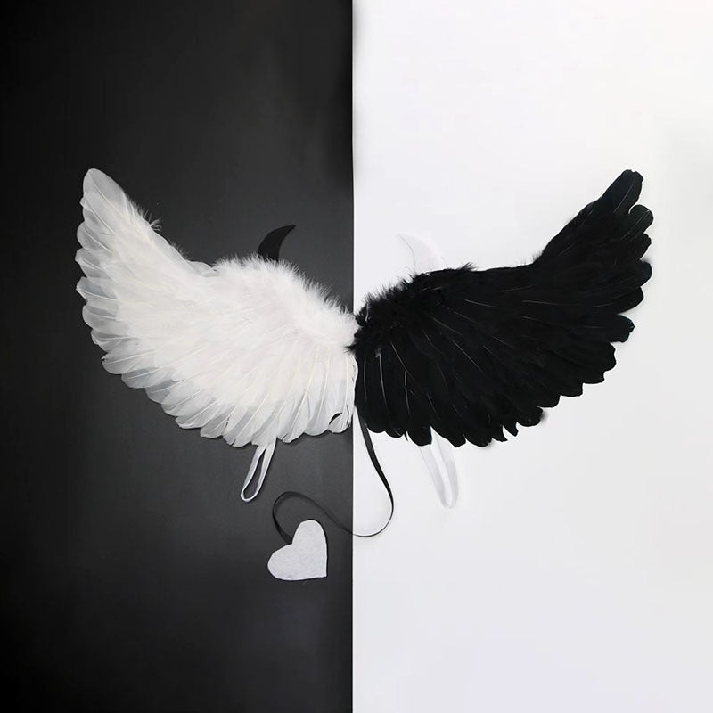 Halloween Party Makeup Costume Props Devil Angel Wings