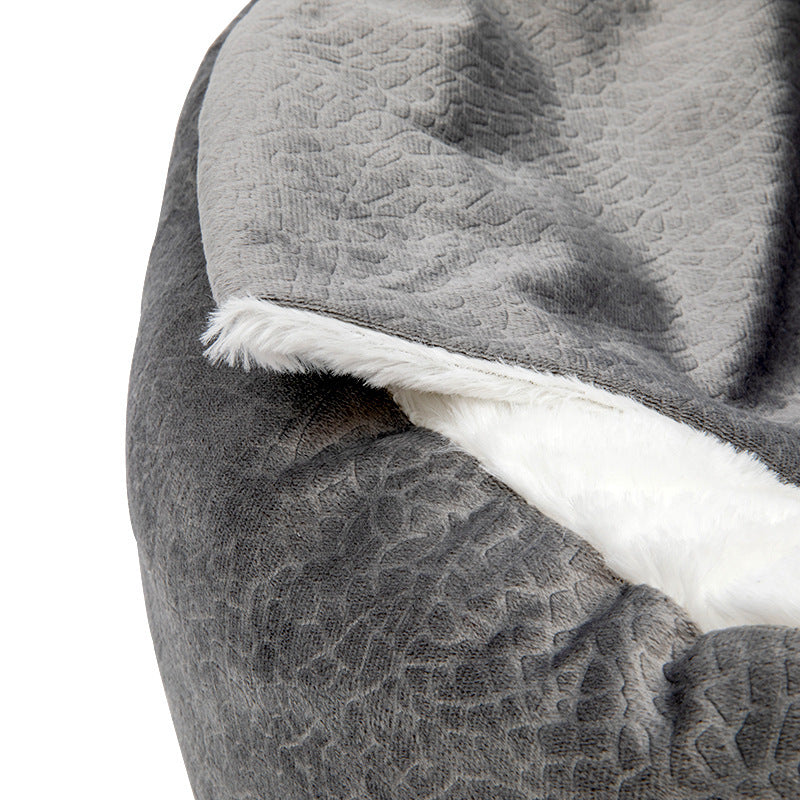 Cat Bed Four Seasons Creative Pet Cover Blanket Integrated Shell Shape