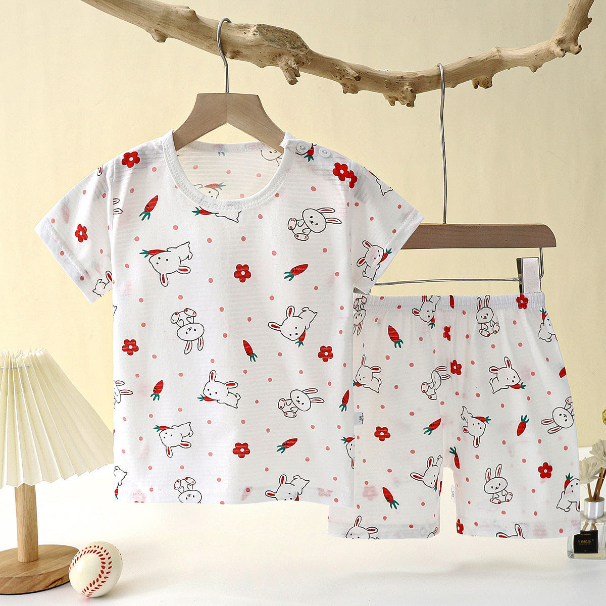 Kids Unisex Cotton Pajama Set Regular Fit Loungewear