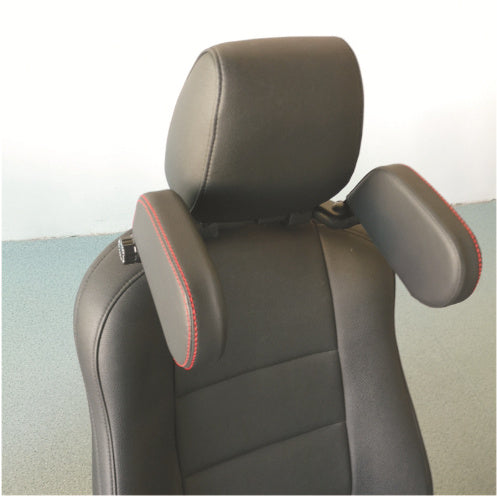 Adjustable Car Headrest Pillow, Soft Leather Travel Neck Support Cushion