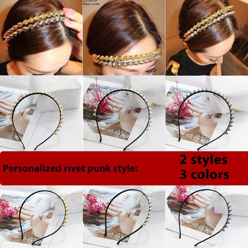 Super Pull Metal Rivet Headband