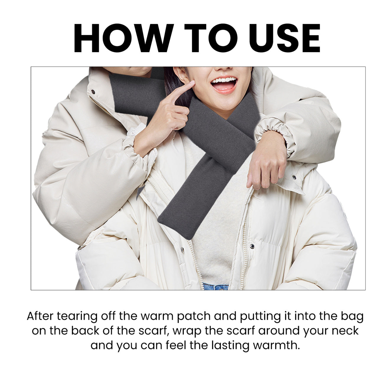 Winter Heating Scarf with Neck Protection