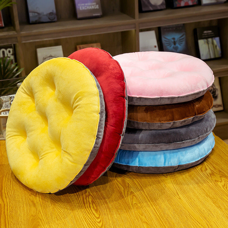Crystal Velvet Cushion Cute Color Matching Autumn And Winter Warm Seat Cushion Student Stool