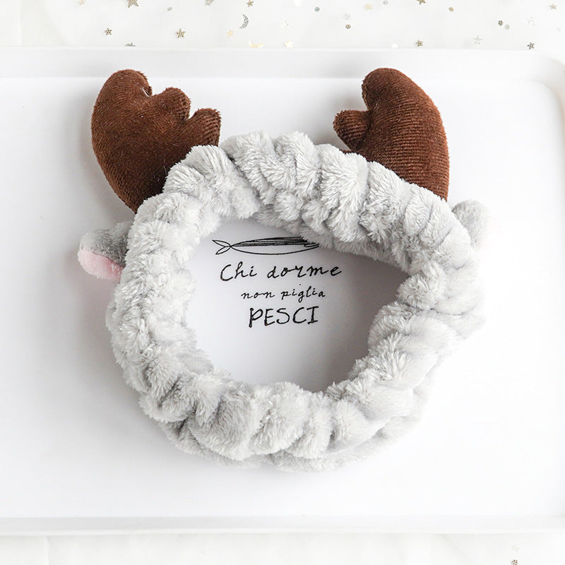 Cute Panda Ear Fleece Headband – Soft Makeup & Skincare Hair Wrap