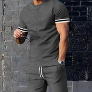 Men's Short-sleeved T-shirt Casual Shorts Two-piece Set