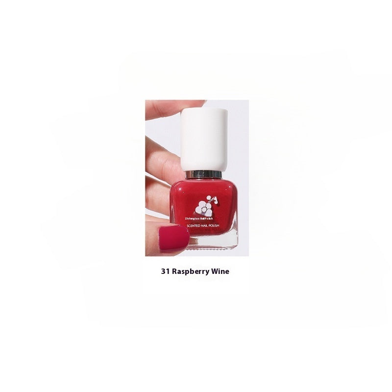 Water-based Quick-drying Baking-free Long-lasting Tearable Popular Color White Fragrance-retaining Nail Polish