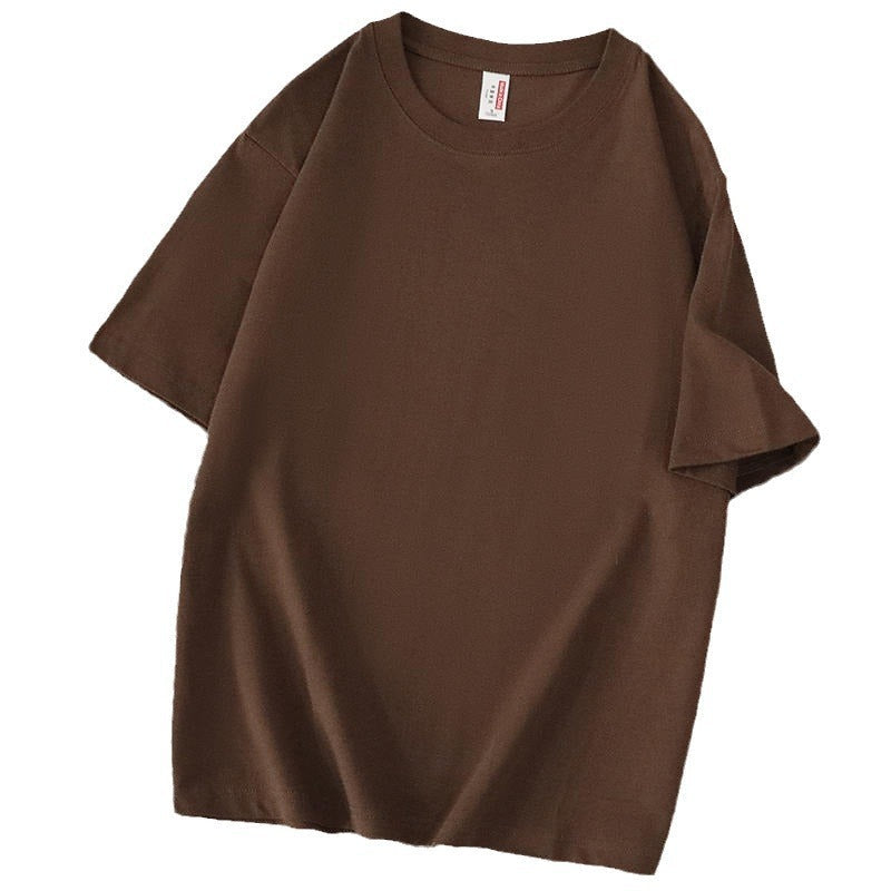 Men's Short Sleeve Relaxed Fit Heavy Cotton Tee Solid
