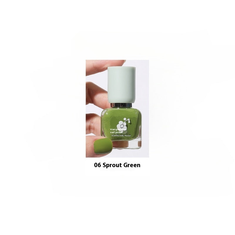 Water-based Quick-drying Baking-free Long-lasting Tearable Popular Color White Fragrance-retaining Nail Polish