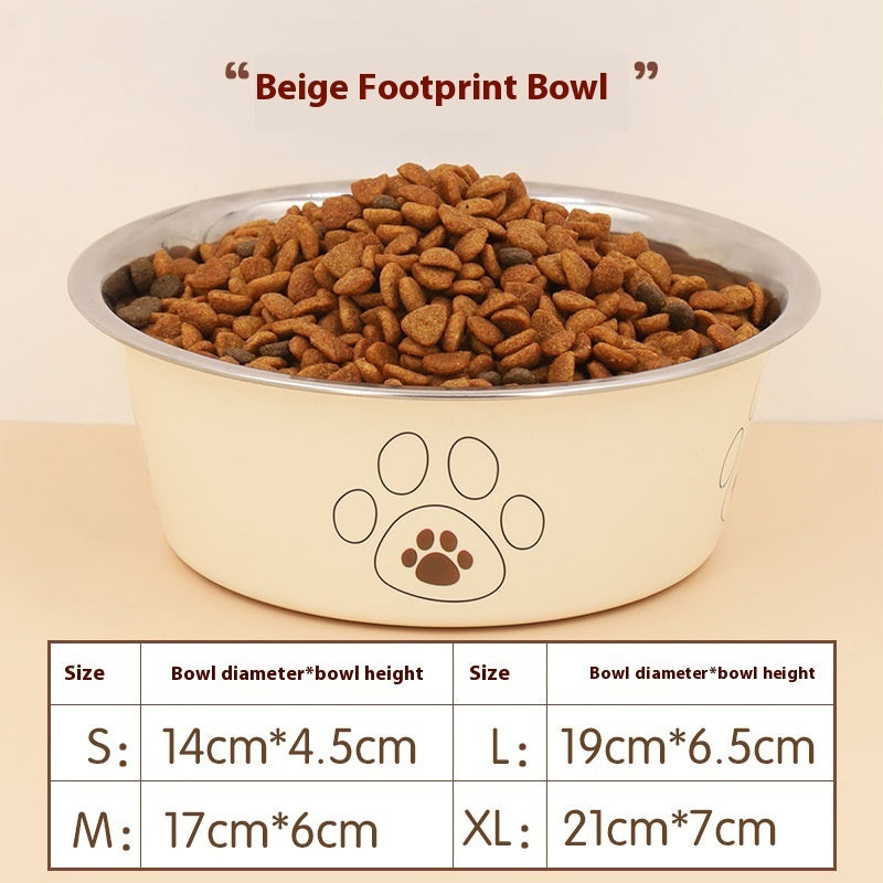 Stainless Steel Anti-tumble Non-slip Pet Bowl