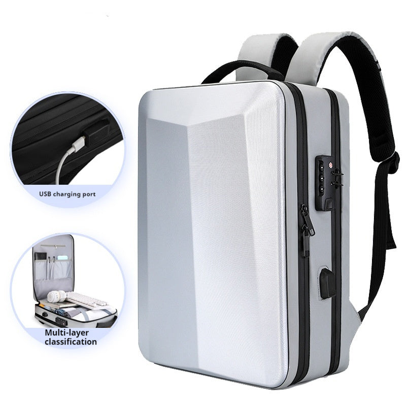 Men's Oxford Cloth Waterproof Business Backpack 17 Inch