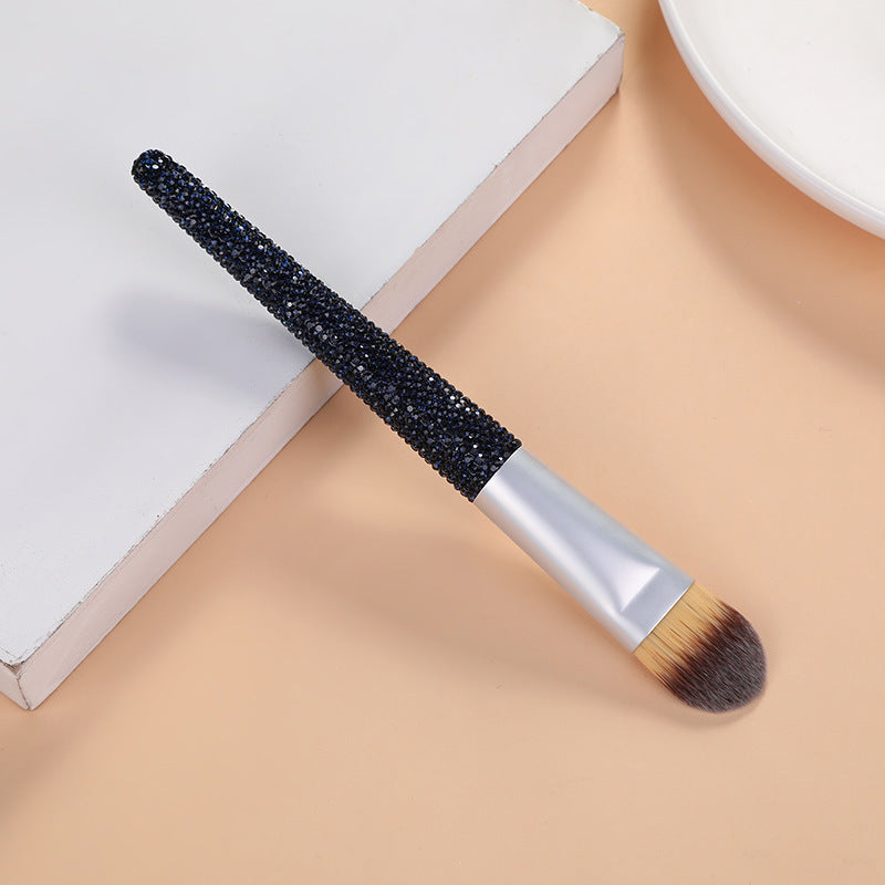 Diamond Encrusted Makeup Brush – Soft Bristle Luxury Beauty Tool