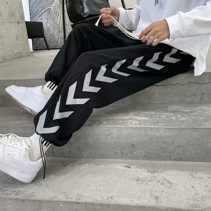 Men’s Draped Straight Casual Pants – Fashion Loose Fit Trousers