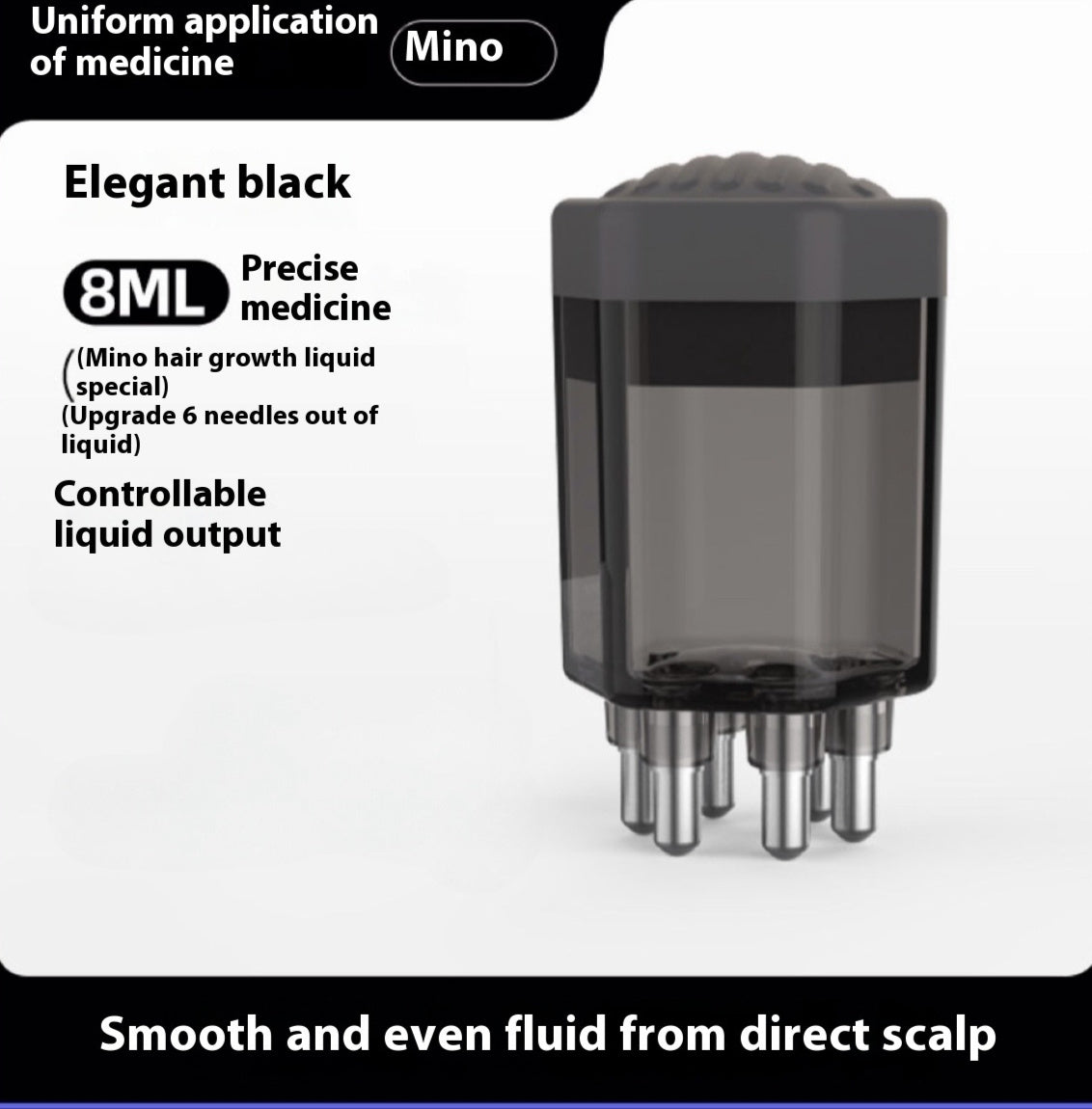 Multi-Pin Scalp Applicator – Soothing Hair Care Tool with Liquid Visual Design