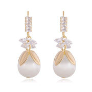 Women's Korean Style Geometric Copper Drop Earrings