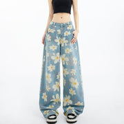 High Waist Wide Leg Casual Polyester Trousers – Women’s Loose Fit Non-Iron Pants