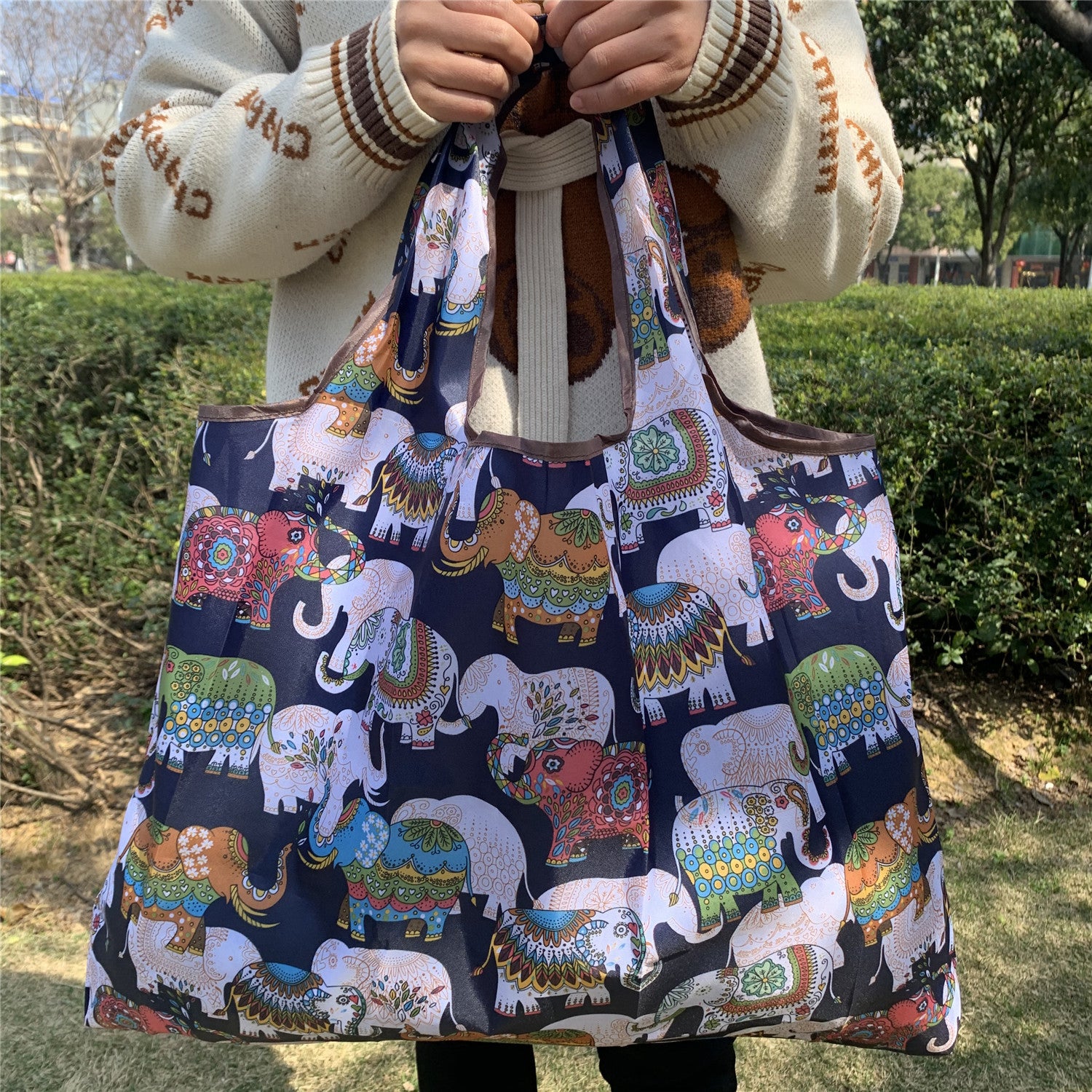 Folding Environment-Friendly Shopping Bag – Reusable & Portable