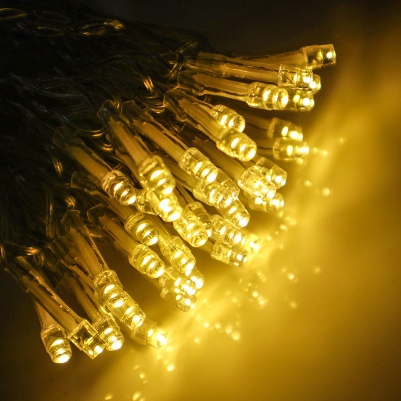 Outdoor Camping Waterproof LED Colorful String Lights Battery Powered Holiday Wedding Indoor Decoration