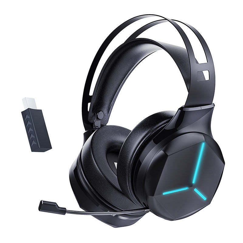 Dual-Mode Wireless Gaming Headphones – 2.4G + Bluetooth, Low-Latency with Noise-Cancelling Mic