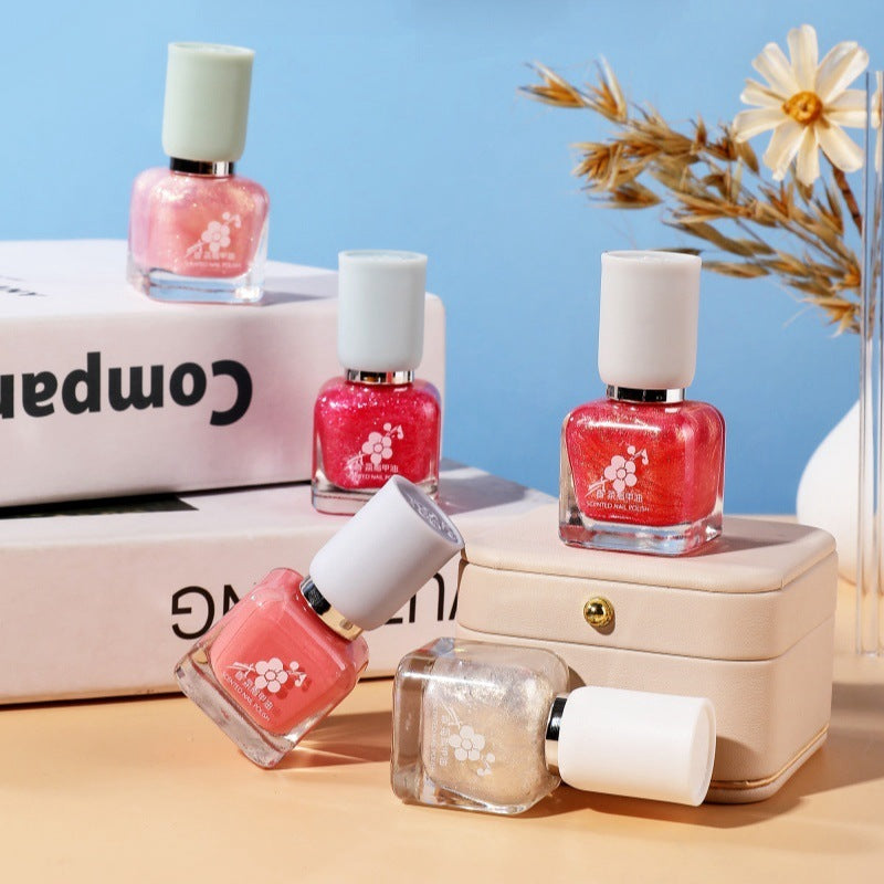 Water-based Quick-drying Baking-free Long-lasting Tearable Popular Color White Fragrance-retaining Nail Polish