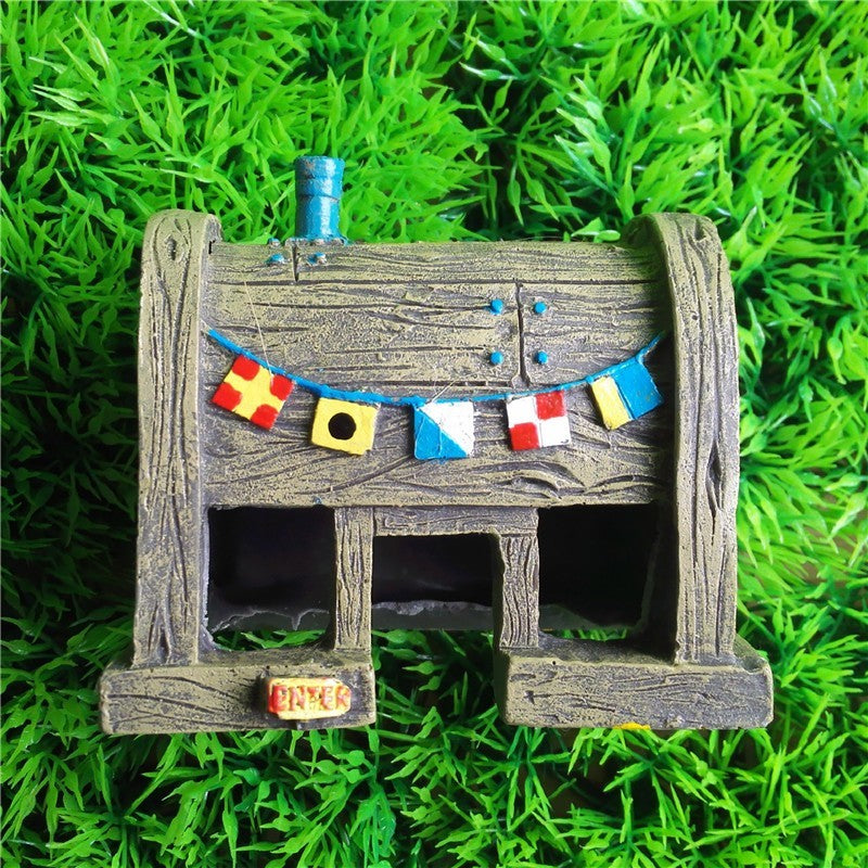 Resin Aquarium Fish Tank Landscaping Cartoon Ornaments