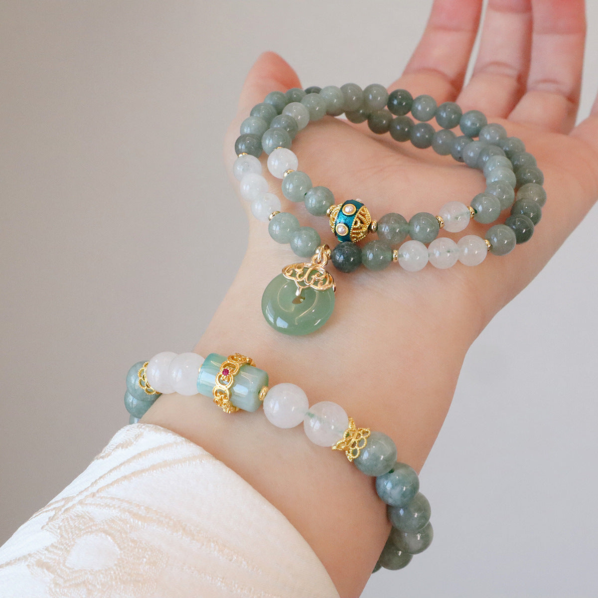 Safety Buckle Pendant Crystal Bracelet Jewelry