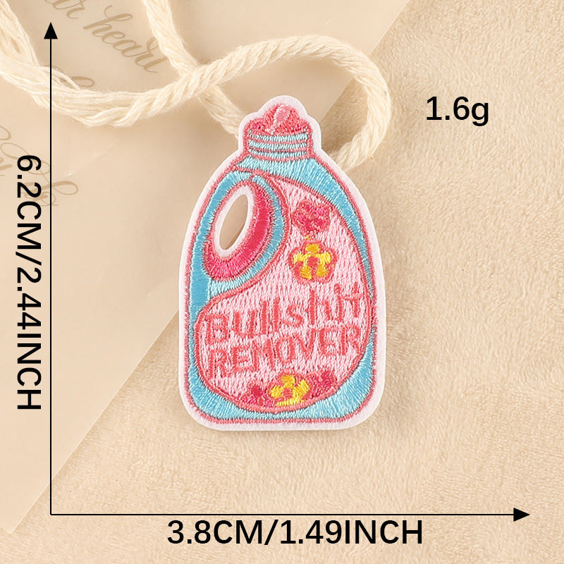 Computer Embroidery Label Patch – Small Badge for Clothing and Accessories