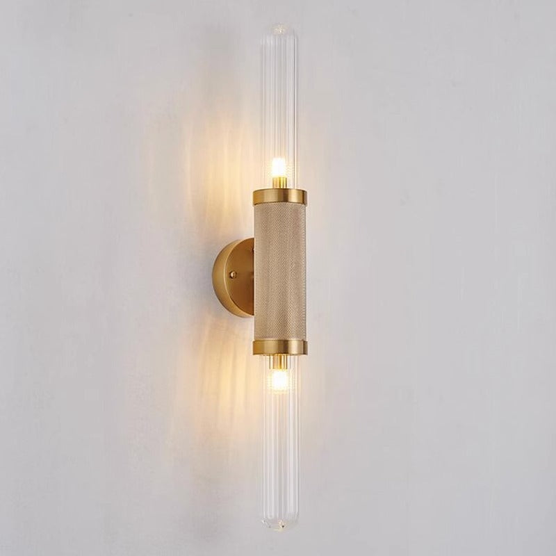 Retro Simple Bedroom Aisle Hallway Stair Glass Strip Wall Lamp