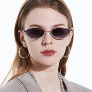 Slim Metal Small Frame Sunglasses Unisex Sun Protection